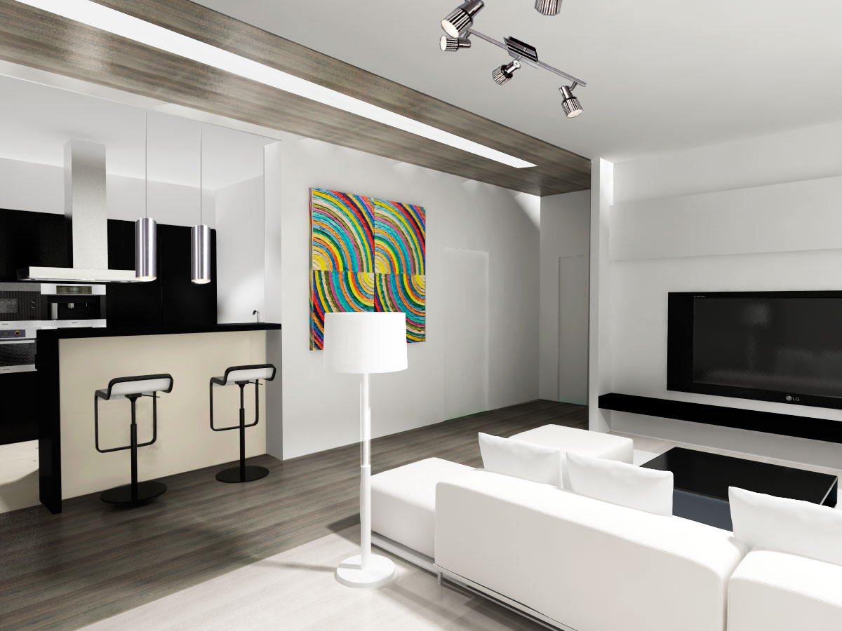 IN WAVE residential interior visualisation